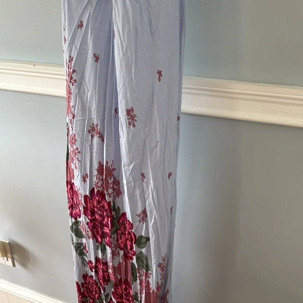 Free People Get to You Floral Maxi Sundress Size small NWT Hydrangea Combo